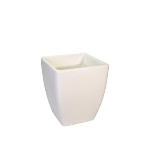 Smooth square flower pot