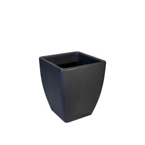 Smooth square flower pot