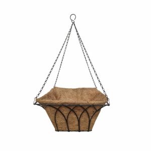 Square Hanging Basket with Coco Liner & Chain